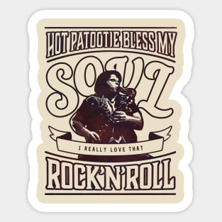 Eddie's Hot Patootie Textured Classic Rock Vintage Style Sticker